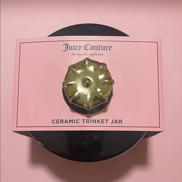 Juicy Couture Striped Ceramic Trinket Jar - Picture 2 of 2